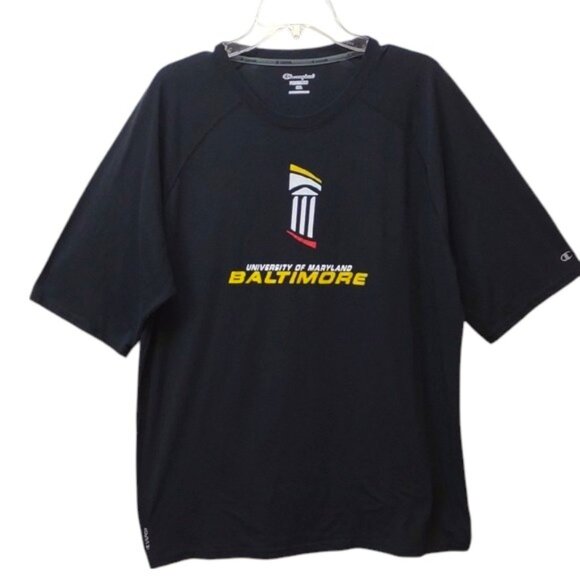 Champion Powertrain Vapor University Of Maryland Baltimore Black SS Graphic Tee - Picture 1 of 10